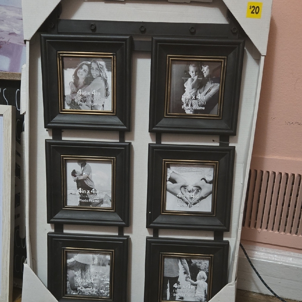 Black Geometric Picture Frame Accents